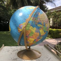 20th Century Vintage Elementary Political Globe 