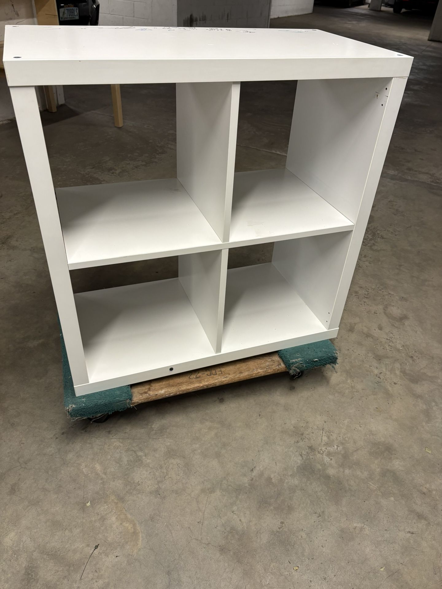 White 4-Cube Storage Shelf