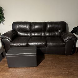 Dark Brown Sofa $225
