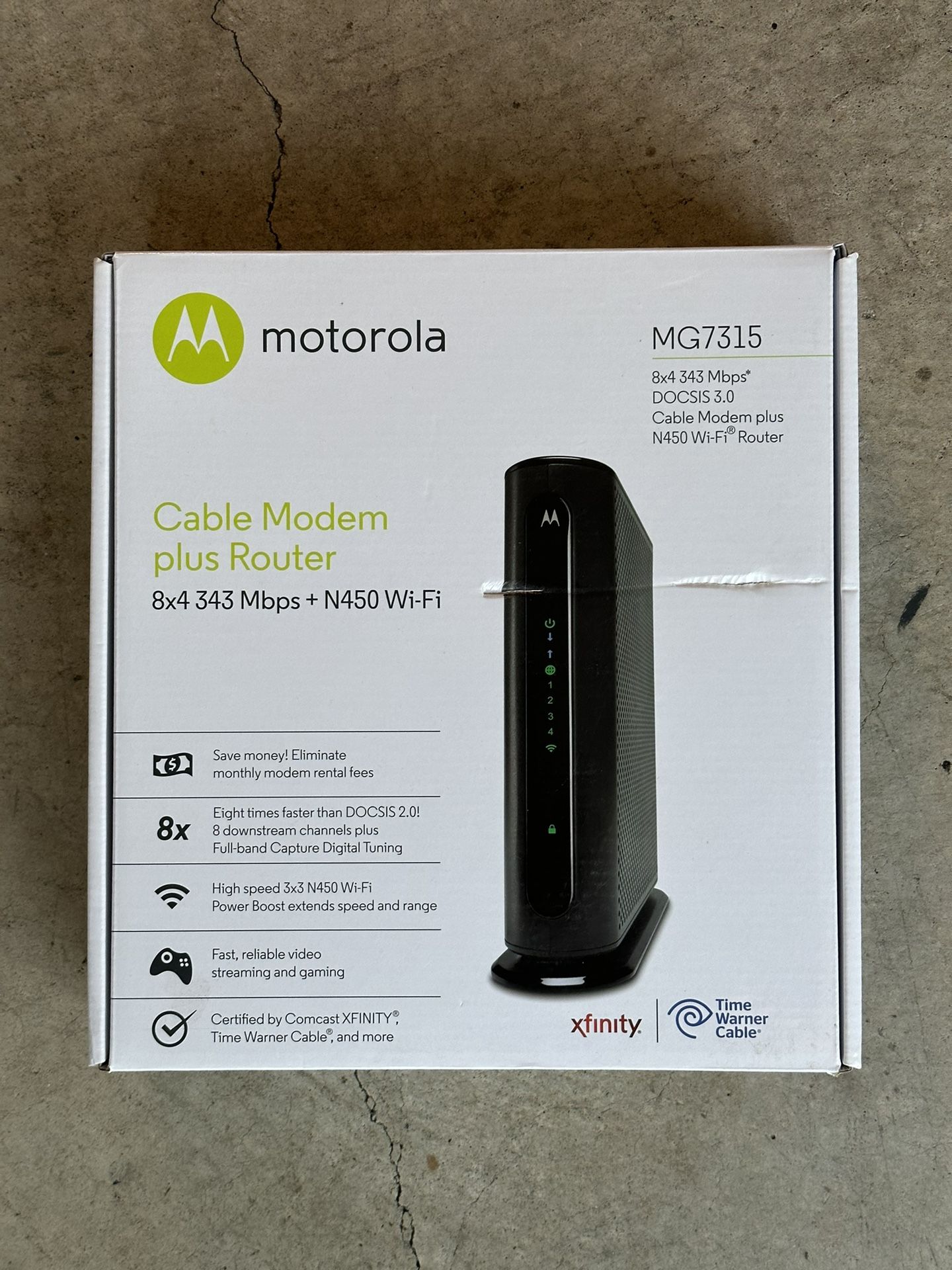 Motorola MG7315 Cable Modem Plus Router