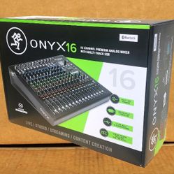 Mackie ONYX Series Professional Mixboard 16 Channel System Bluetooth FX Effects Mixer ONYX16 🚨 Payment Options Available 🚨 No Credit Needed 🚨 