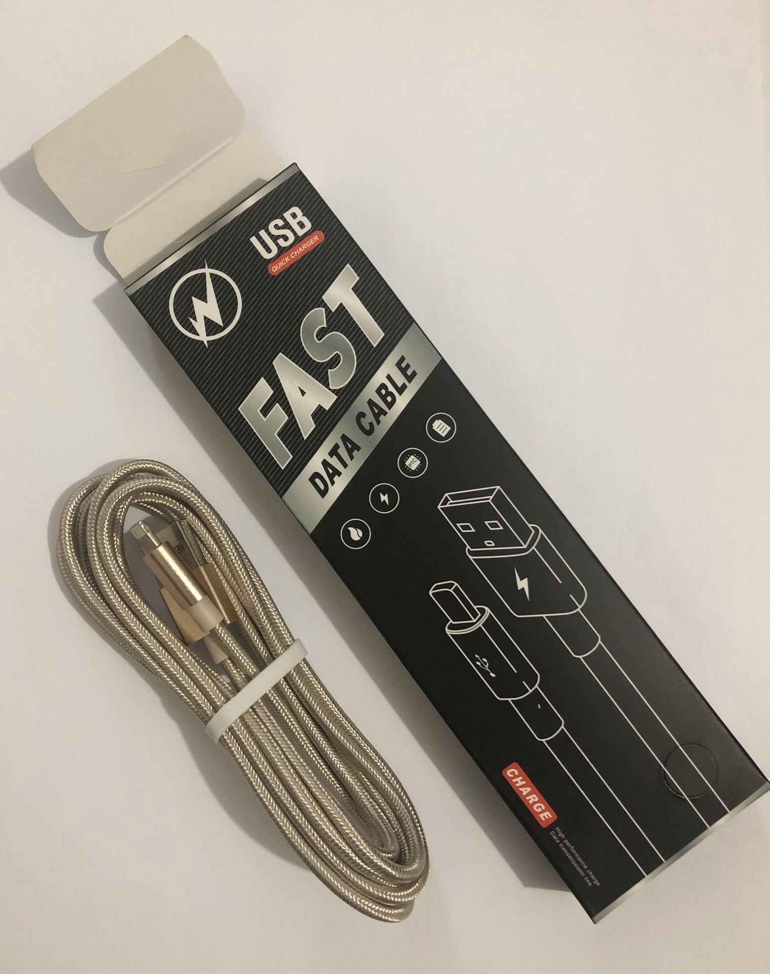 Iphone 5,6,7,8,9,x,xs 2meter lightning fast charging cable
