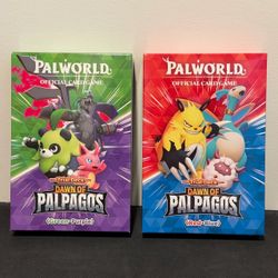 Palworld Dawn of Palpagos TCG Trial Decks (Red/Blue & Green/Purple)