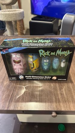 Rick and Morty Wooden Nesting Dolls