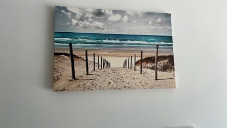 Beach Path Canvas Wall Art