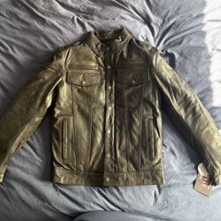 First MFG Co. Leather Motorcycle Jacket (XS)