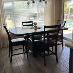 Bar Height Dining Table And Chairs 