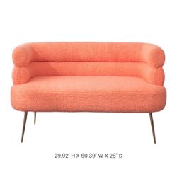 Orange Voice Loveseat