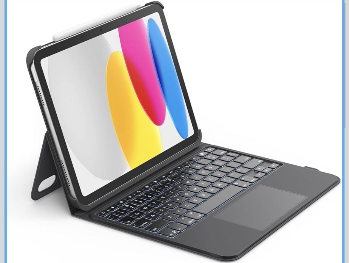 Belkin Everyday Keyboard Case w/Cradle, Backlit Bluetooth Keyboard