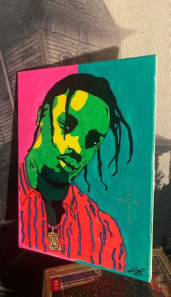 Travis Scott painting 1 of 1 .