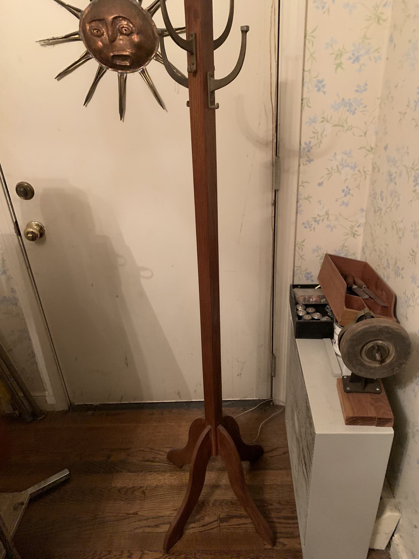 Oak Coat Rack