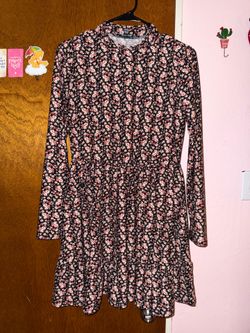 As U Wish - Long sleeve floral mini dress, size L