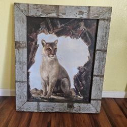 Nice Cougar Picture On Canvas 