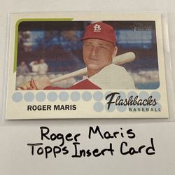 Roger Maris St. Louis Cardinals All-Star Outfielder Topps Short Print Insert Card. 