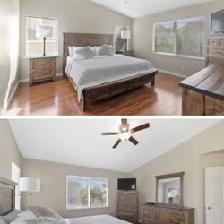 2 Night Stands Big Drawers With Mirror