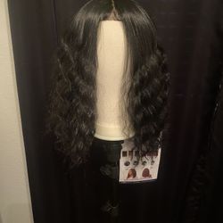 Lace Front Wig Crimp Wave Style Lesma