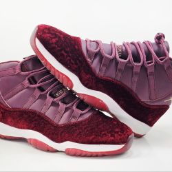 Jordan 11 Retro Maroon Velvet Heiress Size 12