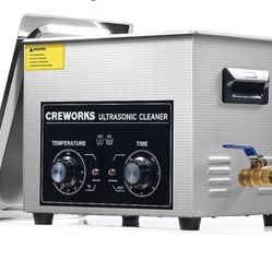 CREWORKS Ultrasonic Cleaner with Heater and Timer, 2.6 gal Digital Sonic Cavitation Machine, 