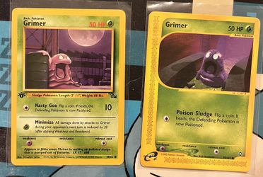 Grimer 1st Edition & E-Reader Pokemon Fossil/Aquapolis
