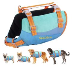 Sailosun Dog Life Jacket, LG Dog Life Vest for Swimming with Superior Buoyancy  and Safety Handle, Dog Life Vests for Boating with Adjustable Buckle  