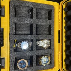 8 Watch Invicta Case With 4 Watches