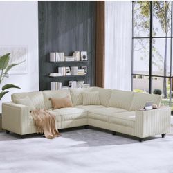 Corner Sectional White/Biege