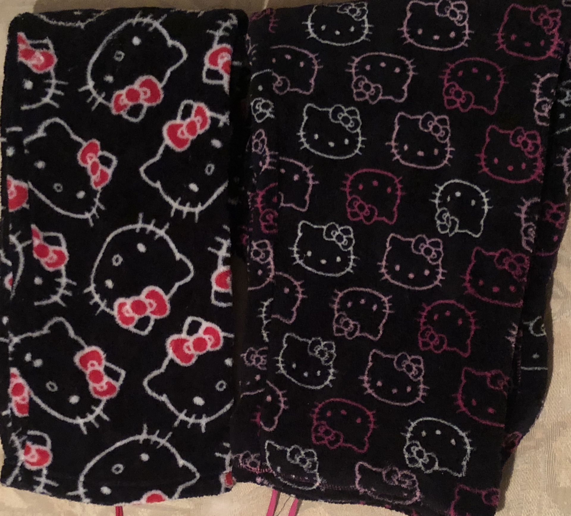Two Hello Kitty Super Soft Sleep Pants - Size