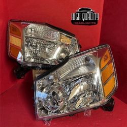 Nissan Titan 2004. 2015 headlights.