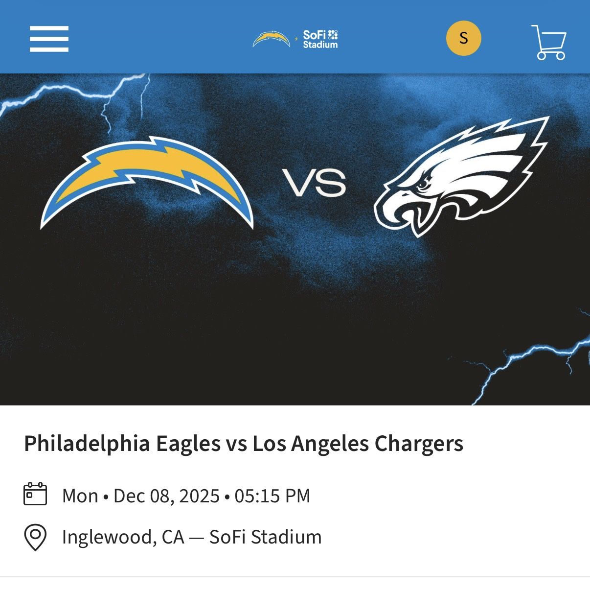 Chargers Tickets 