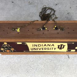 Pool table light- Indiana University stained glass