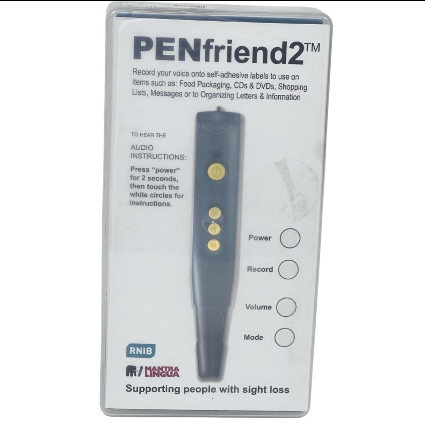 PenFriend2 Voice Labeling System Labeler Low Vision Blind Talking Audio Pen Used