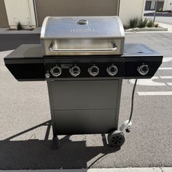 Nexgrill 4-Burner Gas Grill with Side Burner & Cover