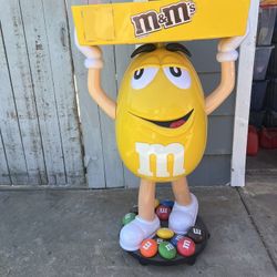 Rare Yellow M&M Display 