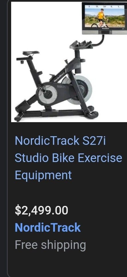 S27i NordicTrack Bike