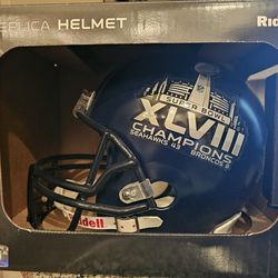 Seahawks Signed  Super Bowl Helmet 