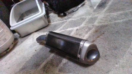 carbon fiber exhaust muffler