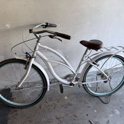 White Schwinn Bike