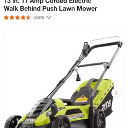 RYOBI ELECTRIC COMPACT PUSH LAWN MOWER