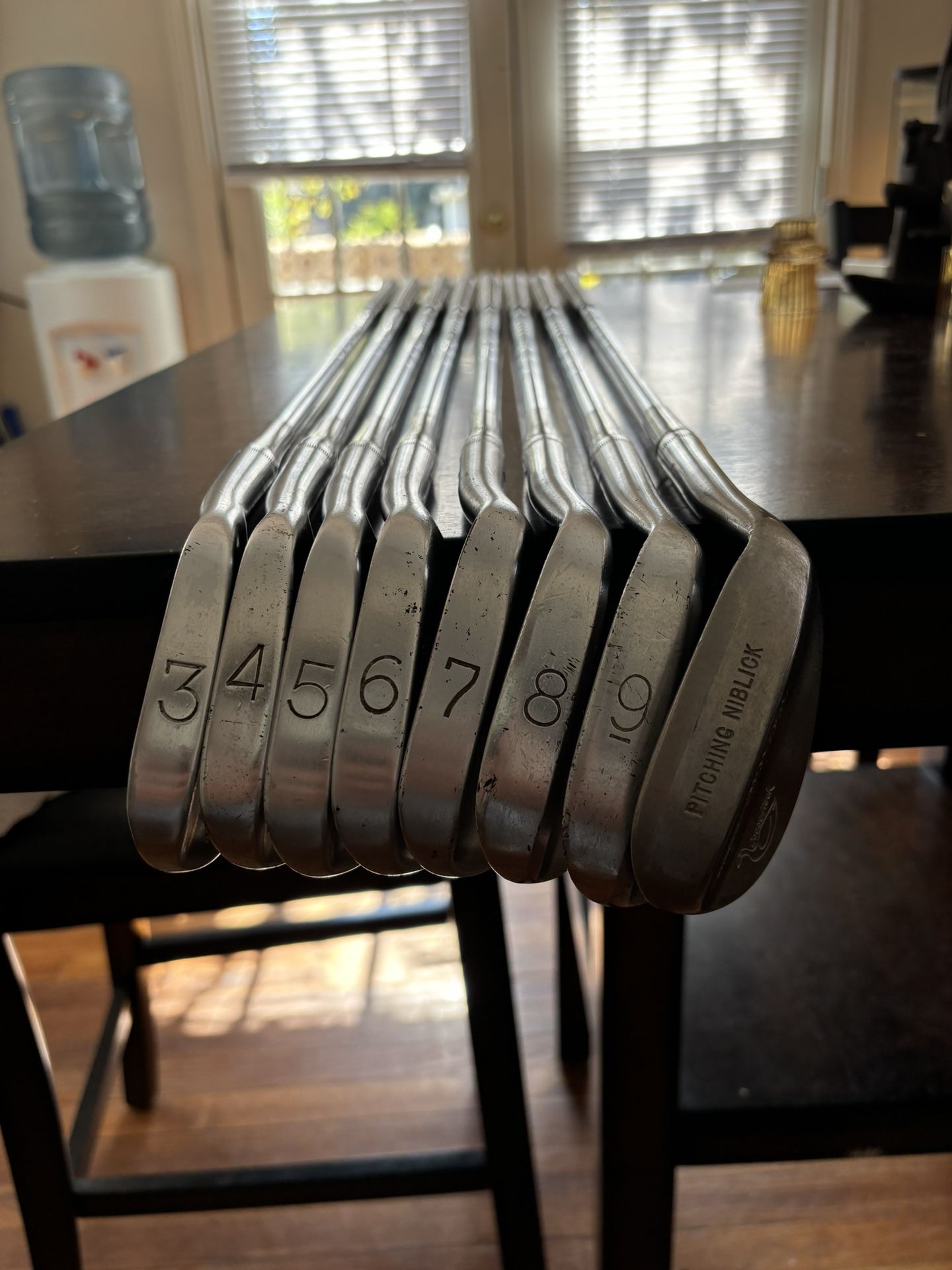 Antique Wilson Gooseneck Iron Set