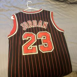 Michael Jordan Pinstripe Old School Jersey 