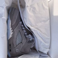 Size 3.5Y-7Y Jordan 5 Wolf Grey GS 2026 Brand New