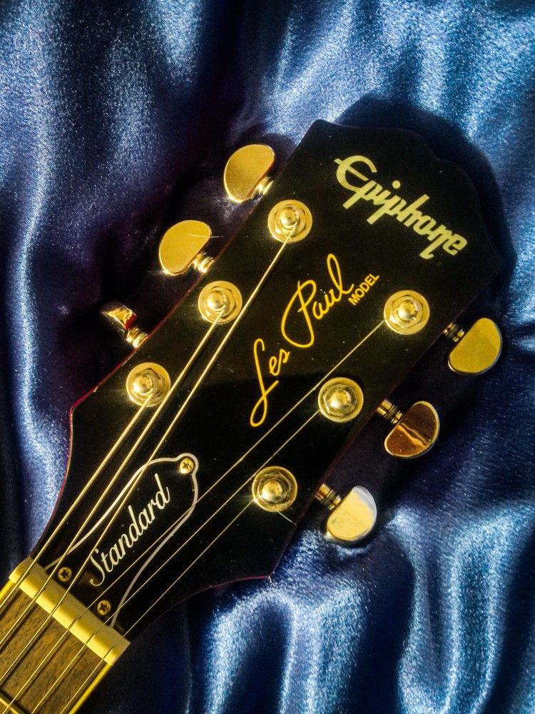 Epiphone Les Paul Standard 60s Plus Top Pro Quilt Maple in Cherry Burst Flame, Set Up, New Strings, With Gibson Hard Shell Case,BLACK FRIDAY DEAL!!!