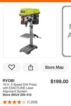 Ryobi 10 in. 5-Speed Drill Press