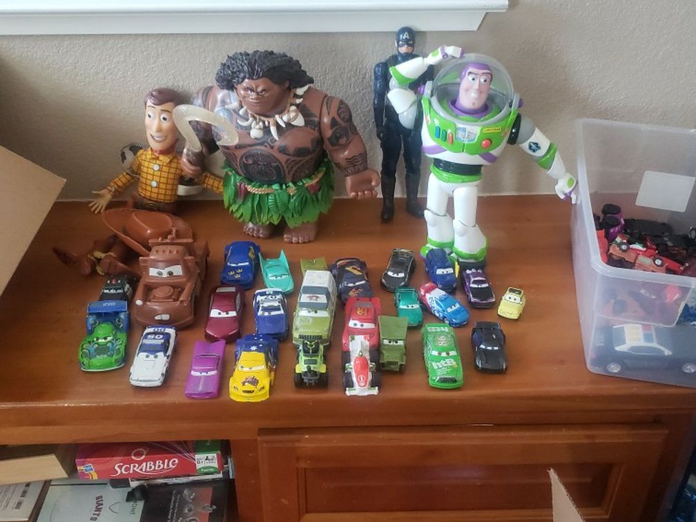 Lot Of Disney Toy Story, Cars, Moana Toys