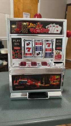 miniature slot machine toy coin bank