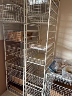 Storage shelves