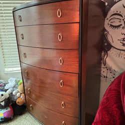 LCJS Dresser (6 Drawers) Reddish Brown wood