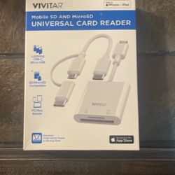 New Unopened Box Vivitar Mobile Sd& Micro As Universal Card Reader