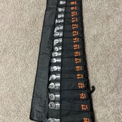 18 Piece 6-30mm Ratcheting Flex Head Wrenches