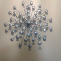 19” Long Silver Wall Decor 